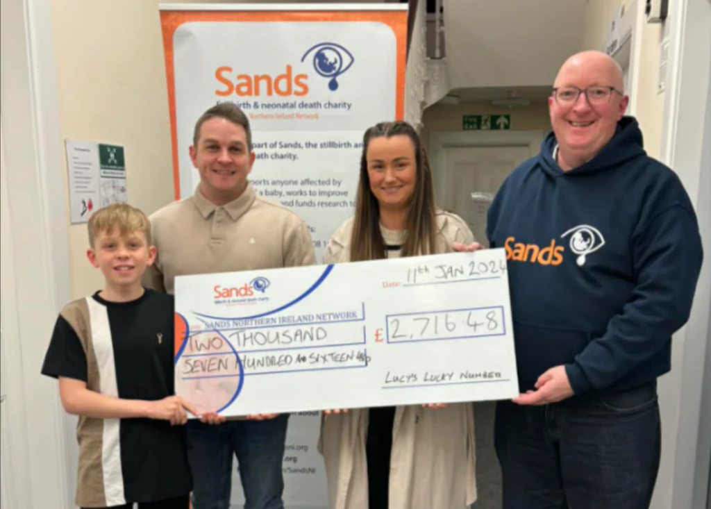 Lucy's Lucky Number: A Heartfelt Donation to Sands NI