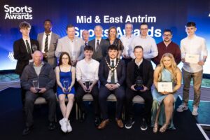 Group shot of winners and sponsors