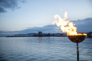 Beacon of Light burning in Carrickfergus
