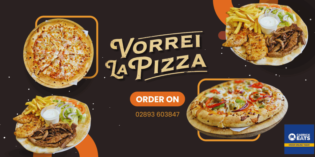 vorrei la pizza carrickfergus banner