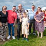 L – R Cllr Andrew Clarke, Carolanne Rodgers, Martin Beattie, Cllr Jackson Minford (Mayor), Garrett Rossborough, Wilson Rossborough, Karla Platten, Ald Paul Reid