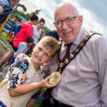 Mayor, Councillor Jackson Minford, with Garrett