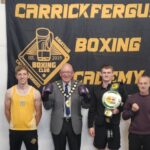 Dan Ames, Mayor Councillor Jackson Minford, Ruben Bell, Jason McDowell, Carrick Amateur Boxing Club