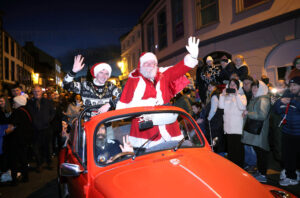 Carrickfergus Christmas Lights Switch-On fireworks over the Promenade