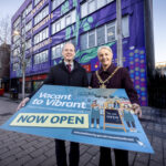 Minister for Communities Gordon Lyons is pictured with Belfast Lord Mayor Councillor Tracy Kelly outside Arts Ekta’s five storey cultural and creative hub, ‘Olive Tree House’ at 23-29 Fountain Street, which was created with the help of a Vacant to Vibrant grant. Following successful a Vacant to Vibrant City Centre and phase one of the Vacant to Vibrant Citywide grant programme, £700k in capital funding is now available (£500k from the Department for Communities and £200k from Belfast City Council) to incentivise and support property owners and potential occupiers to bring vacant properties back into use outside the city centre, in local neighbourhoods. To find out more about making a Vacant to Vibrant Citywide application and for details of funding information sessions,