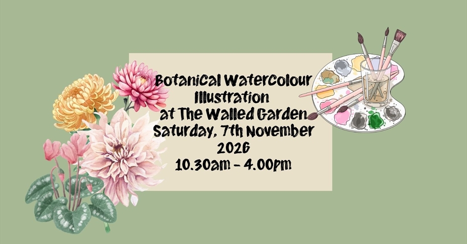 Botanical Watercolour Illustration at the Walled Garden Event image
